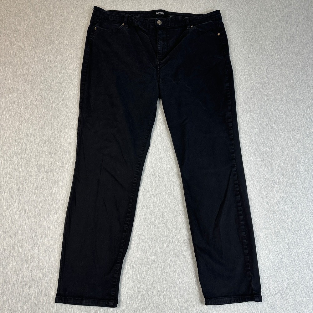 Buffalo David Bitton Hanna Jeans Womens 16/36 Black High Rise Skinny Stretch